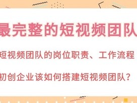 如何搭建一个完整直播团队？最全面的抖音直播带货运营团队架构以及工作内容分享